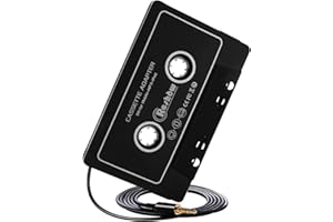 Reshow Cassette to Aux Adapter with Stereo Audio, Premium Car Audio Cassette Adapter with 3.5mm Headphone Jack