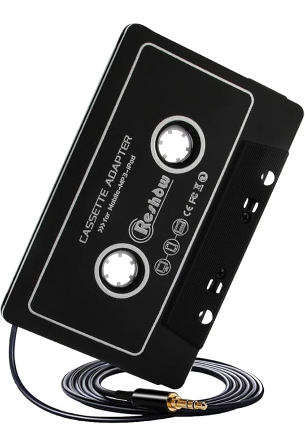Cassette Adapter Plug & Play with 3.5MM Universal Audio Cable Auxiliary