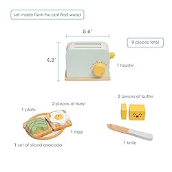 Pearhead Brunch Time Montessori Toy Toaster Oven