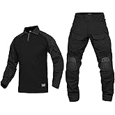 YEVHEV G3 Combat Suit Military Apparel Set Tactical Camouflage Clothing Hunting Uniform Paintball Gear with Knee Pads for Men