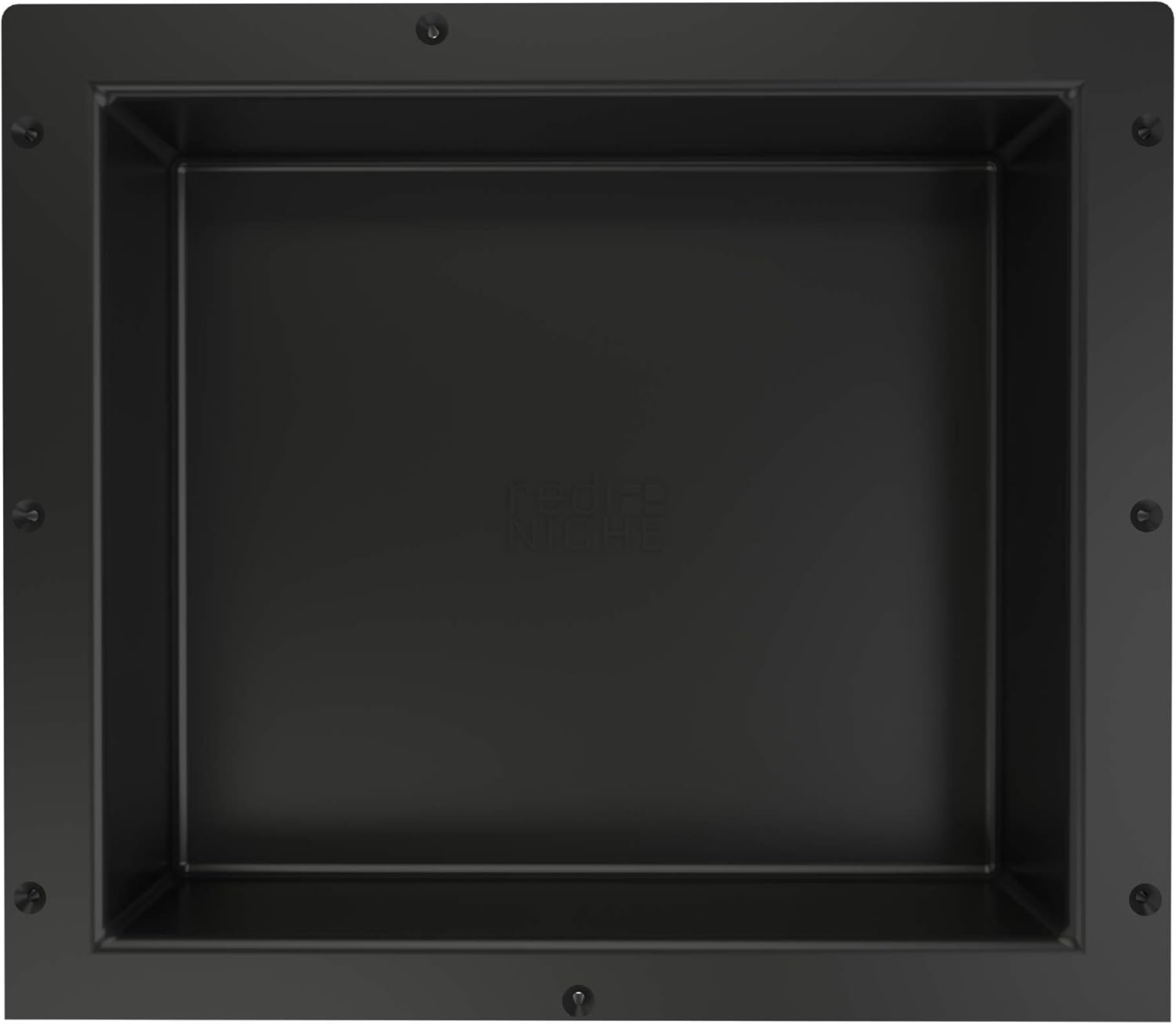 Redi Niche Single Recessed Shower Shelf – Black, One Inner Shelf, 16-Inch Width x 14-Inch Height x 4-Inch Depth: Home Improvement