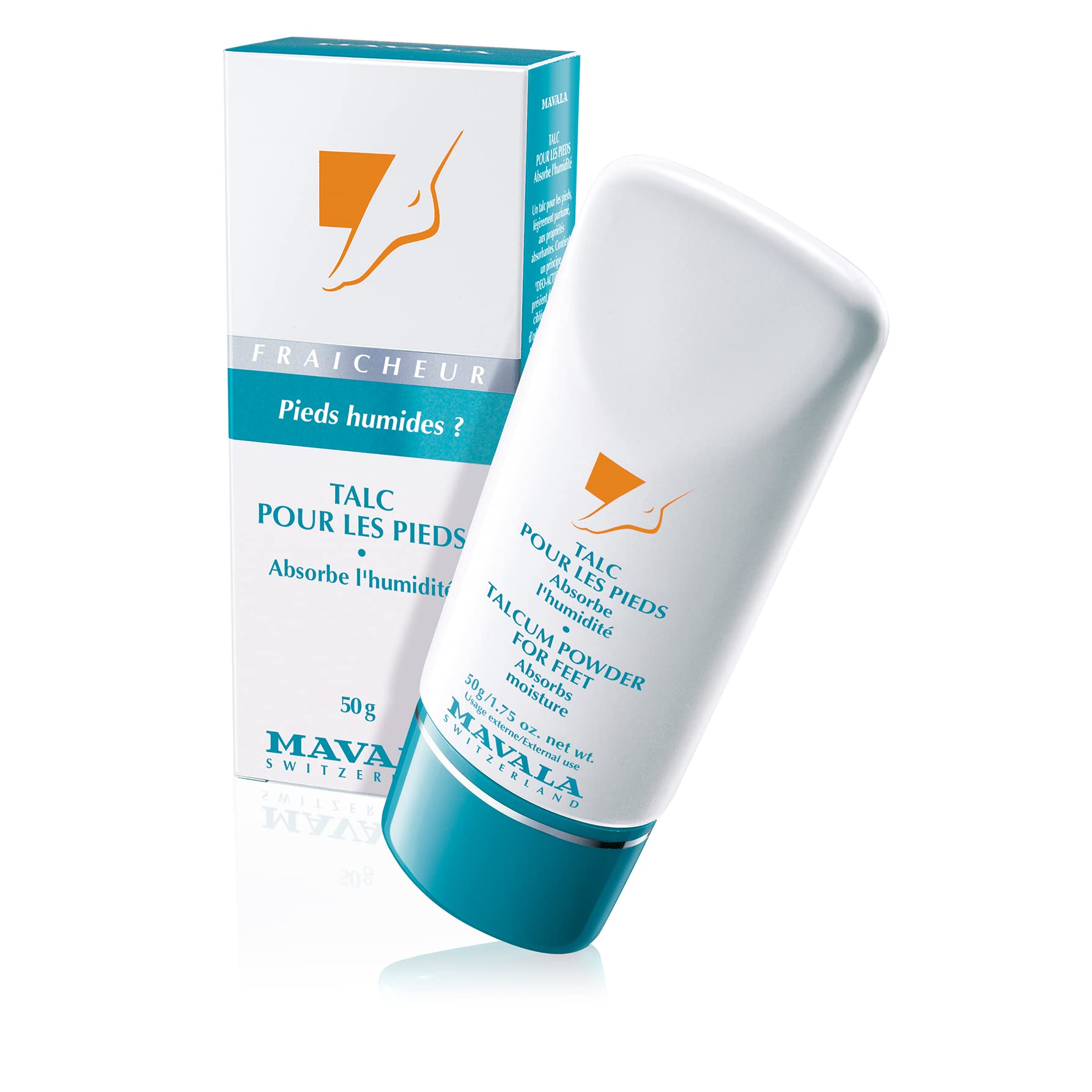 Mavala Fraicheur Talcum Powder for Feet, 75 ml