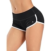 ENEESSI Women's Booty Shorts Workout Butt Lifting High Waist Yoga Running Gym Shorts