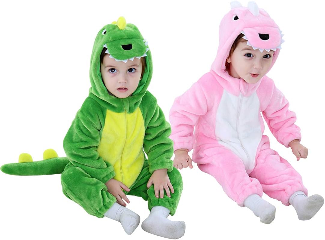 Dinosaur Costume Kids Hooded Onesie Animal Costume Halloween