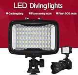 Qinlorgo Waterproof LED Video Light 40m Diving Camera Smartphone Fill Lamp 1800 view 2