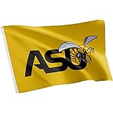 Desert Cactus Alabama State University ASU Flag - 3 x 5 Feet Hornets Banner, Indoor/Outdoor Durable Fabric, 100% Polyester Design (Style 1a)