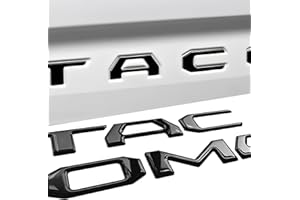 SUPER REPAIRMAN Tailgate Inserts Letters Emblem Compatible for 2016-2022 2023 Tacoma Accessories - ABS Material, 3D Raised & Strong Adhesive (Gloss Black)