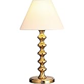 O'Bright Ember Rechargeable Table Lamp (Antique Brass_Baluster)
