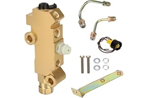 PV2 Brass Brake Proportioning Valve Kit for Disc/Drum Front & Rear Brakes, Compatible with Chevy & Buick Classic Cars and Tru