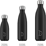 Chilly's Unisex Monochrome Black 260 ml Stainless Steel Water Bottle view 2