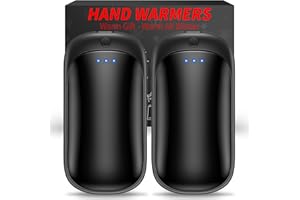 2 Pack Hand Warmers Rechargeable, Portable Electric Hand Warmers Reusable, USB 2 in 1 Handwarmers, Outdoor/Indoor/Warm Gifts for Men Women Kids - 1