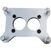 Carburetor Carb Adapter Plate with Throttle Linkage Compatible with Jeep AMC CJ 258 6cyl 4.2L BBD Carter to Ford Motorcraft 2100 2150 Swap (BBD2150)