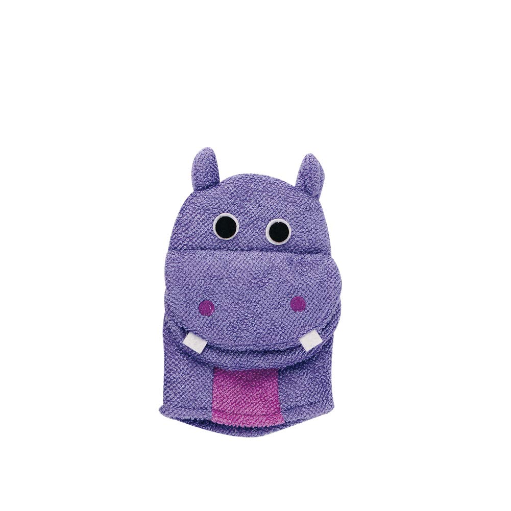 Mitaines De Bain Pour Tout Petit Gants De Toilette Exfoliants Gants De Douche Hippopotame Mignonne Serviette De Frottement Bebe Eponge De Bain En Mousse De Coton Doux Gants Et Carres De Toilette Linge