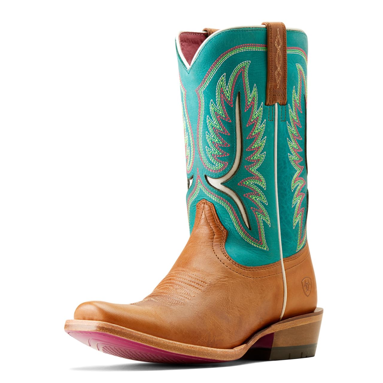 ARIAT Women’s Futurity Colt Western Boot, Cenote Blue/Tan Patina, 6.5