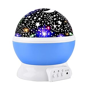 Elmchee Star Night Light for Kids, Universe Night Light Projection Lamp, Romantic Star Birthday Projector Lamp for Bedroom