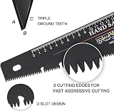 AIRAJ 450MM Hand Saw Pruning Saw Fine Cut Heavy Duty 45/90 Degree Handle view 3