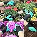 TKK 4 Pairs Garden Gloves With Fingertips Claws,Best Gift For Gardener,2 Pairs Working Gloves With Double Claws,2 Pairs without Claws,For Digging and Planting,Breathable. (purple and light green)