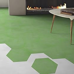 Alwayspon 24Pcs Hexagon LVT Flooring Peel and Stick