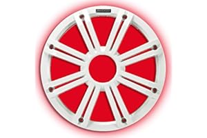 Kicker KMG10 12-Inch (30cm) Grille for KM12 and KMF12 Subwoofer, LED, White