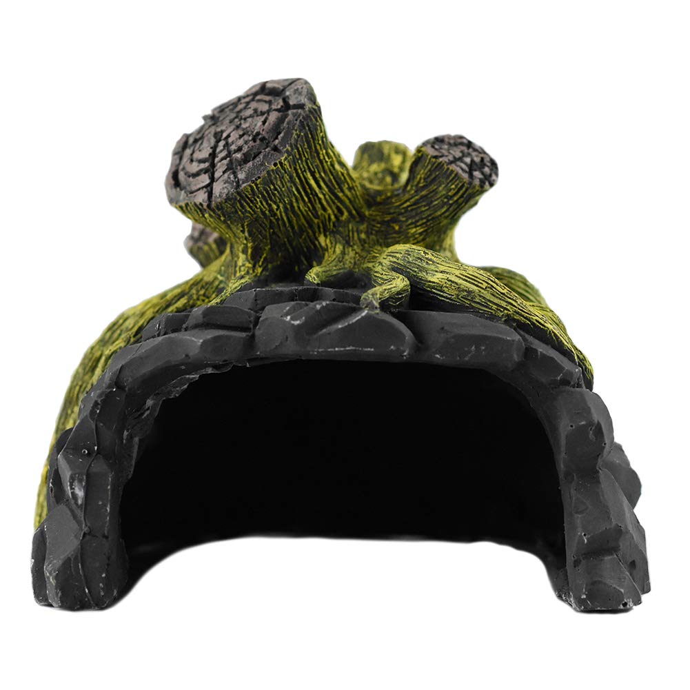 OMEM Reptile Breeding Box Shelter Humidify Hide Cave Habitat Decor Terrarium Hideout Caves Ceramics