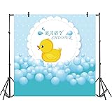 Amazon Com Allenjoy 7x5ft Little Yellow Duck Baby Shower Party Backdrop Cute Bubble Rubber Ducky Background Photography Photo Booth Prop 電子