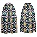 Afibi Women African Printed Casual Maxi Skirt Flared Skirt A Line Long Skirts with Pockets (Medium, Pattern 4)