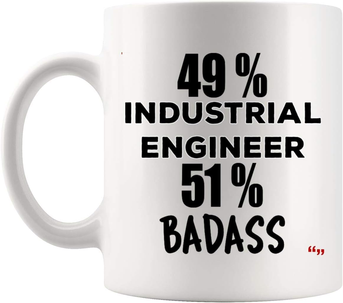 Funny Badass Industrial Engineer Mug Coffee Cup Engineers