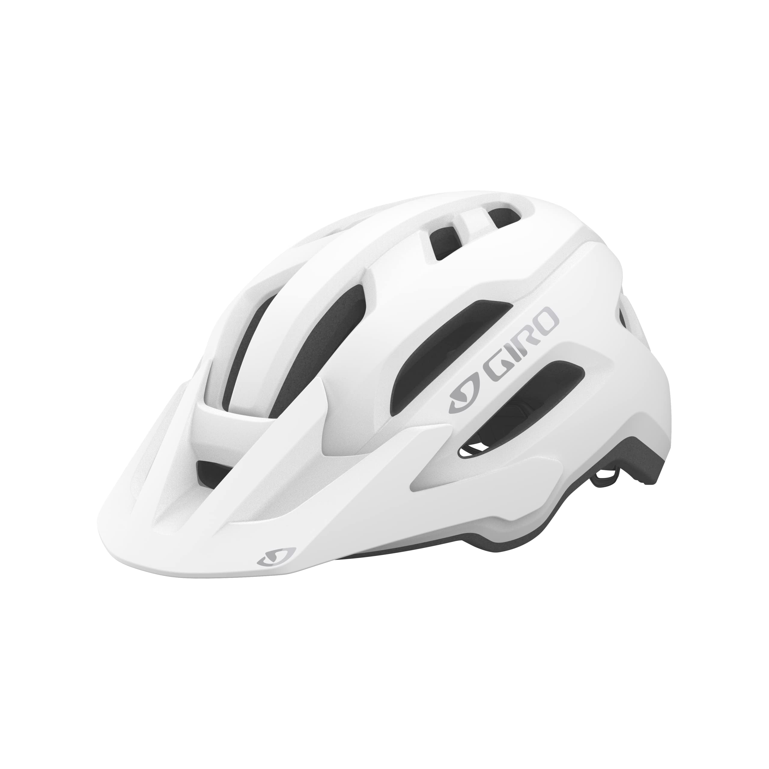 Photo 1 of Giro Fixture II MIPS Mountain Bike Helmet for Men, Women, Kids, and Adults – Matte White/Grey Logo, Universal Adult (54–61 cm)