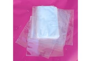 GSSUSA 4x6" 2000 PCS Polyolefin Heat Shrink Film Wrap Flat Bags w/Vent Hole Food Safe