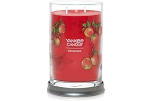 Yankee Candle Macintosh Signature Medium Pillar Candle, 14.25oz