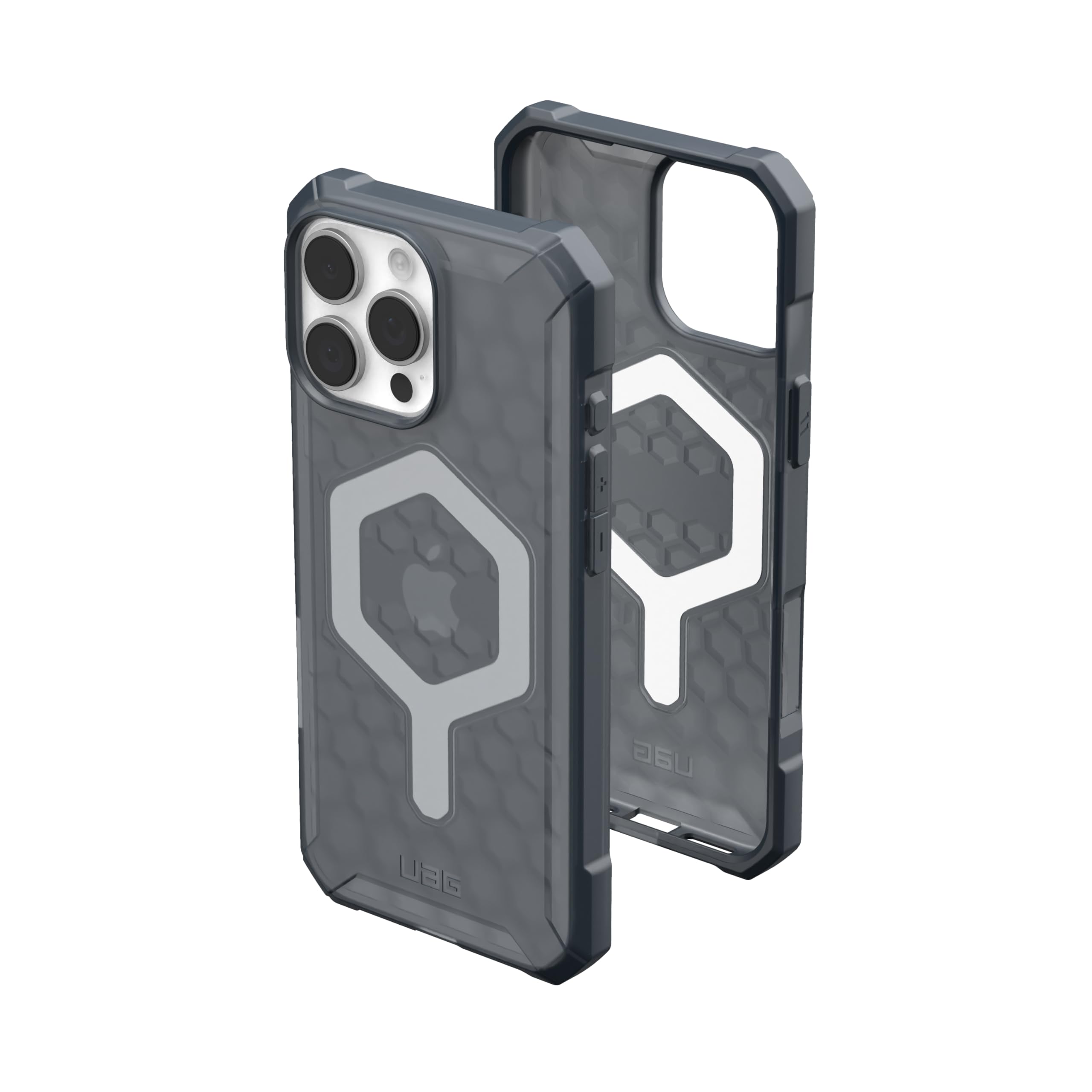 URBAN ARMOR GEAR UAG Designed for iPhone 16 Pro Max Case 6.9" Essential Armor - Compatible with MagSafe Charging Rugged Slim Sleek Shockproof Anti-Slip Military Grade Protective Cover, Ash