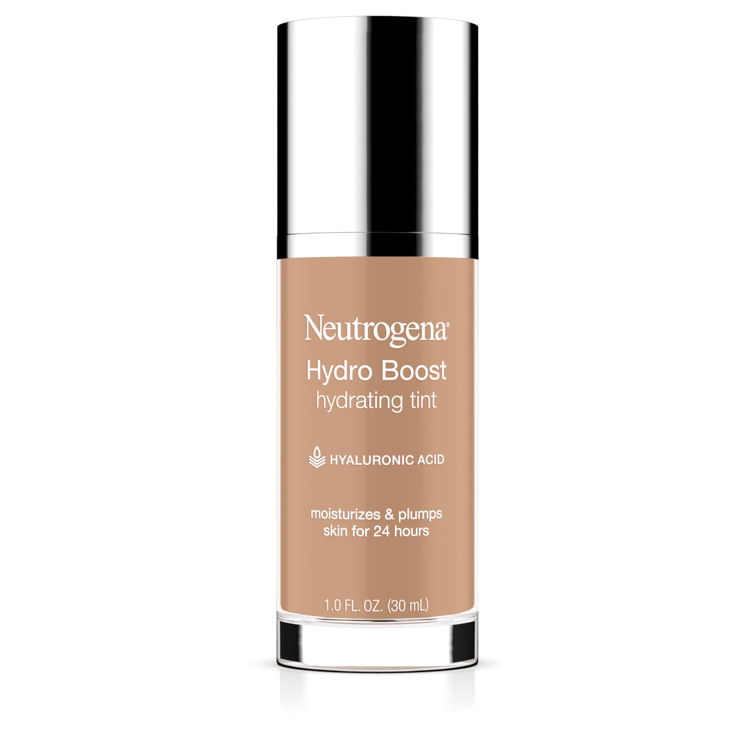 Photo 1 of Neutrogena Hydro Boost Hydrating Tint Foundation Makeup for Dry Skin, with Hyaluronic Acid, Lightweight Oil-Free Water Gel, Non-Comedogenic, 40 Nude Color, 1.0 fl. oz