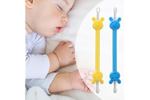 2 Pack Baby Nasal Booger and Ear Cleaner, Nose Cleaning Tweezers, Safe Baby Booger Remover, Nose Picker for Baby Gadget for I