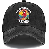 sjosio I'm Retired It's 5 O'clock Everywhere Hat I'm Retired It's 5 O'clock Everywhere Cap Unisex Graphic Baseball Caps