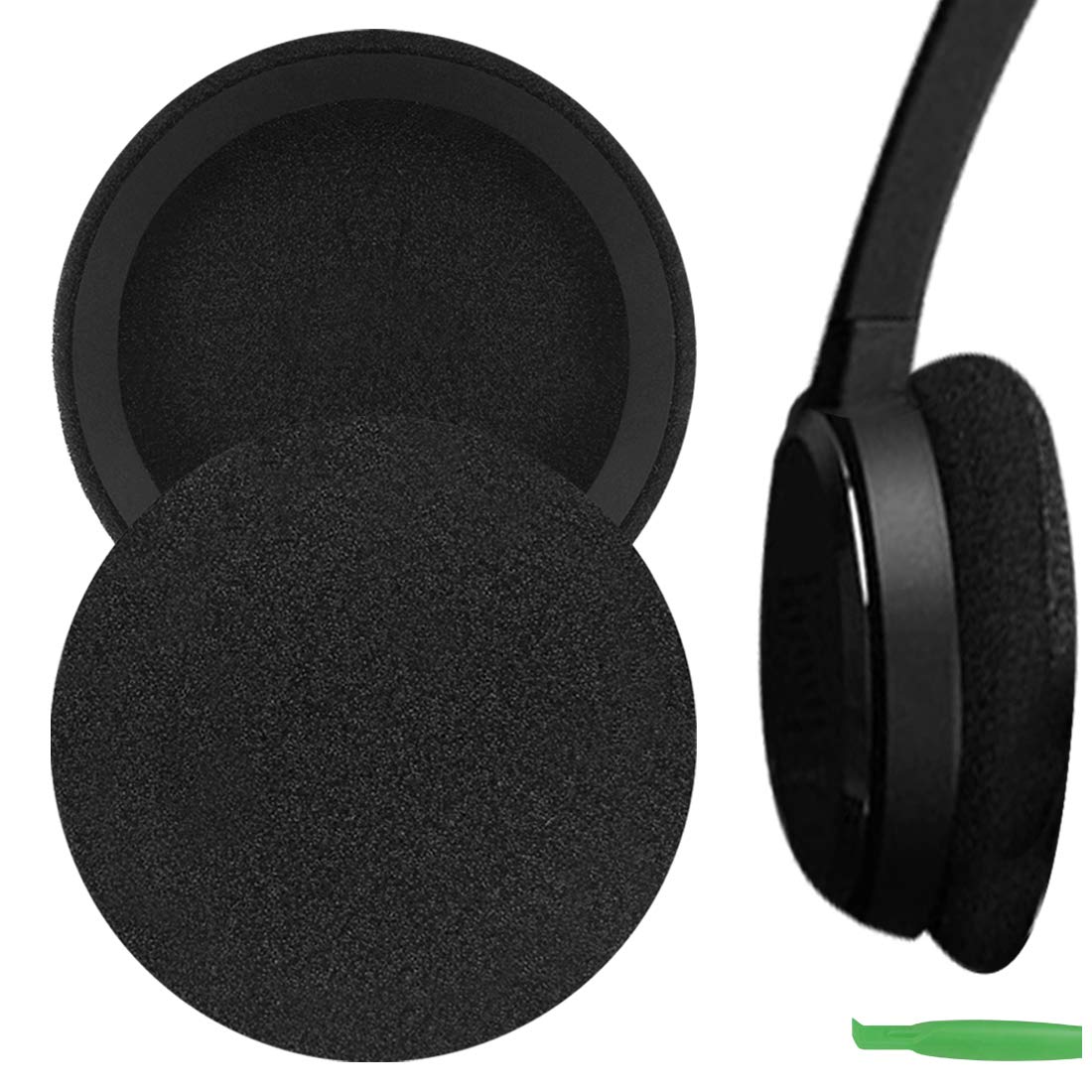 Geekria Comfort Foam Replacement Ear Pads for AKG K420, K412, K403, K402 Headphones Ear Cushions, Repair Parts (Black)