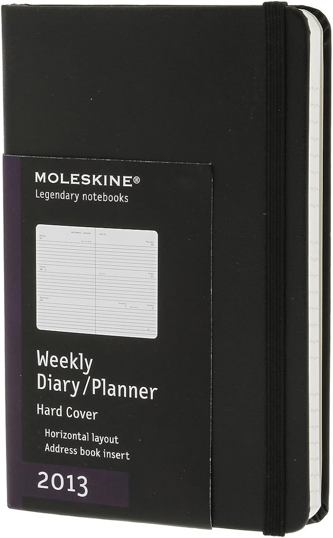 2013 Moleskine Pocket Diary Weekly Horizontal Hard MOLESKINE S.r.l