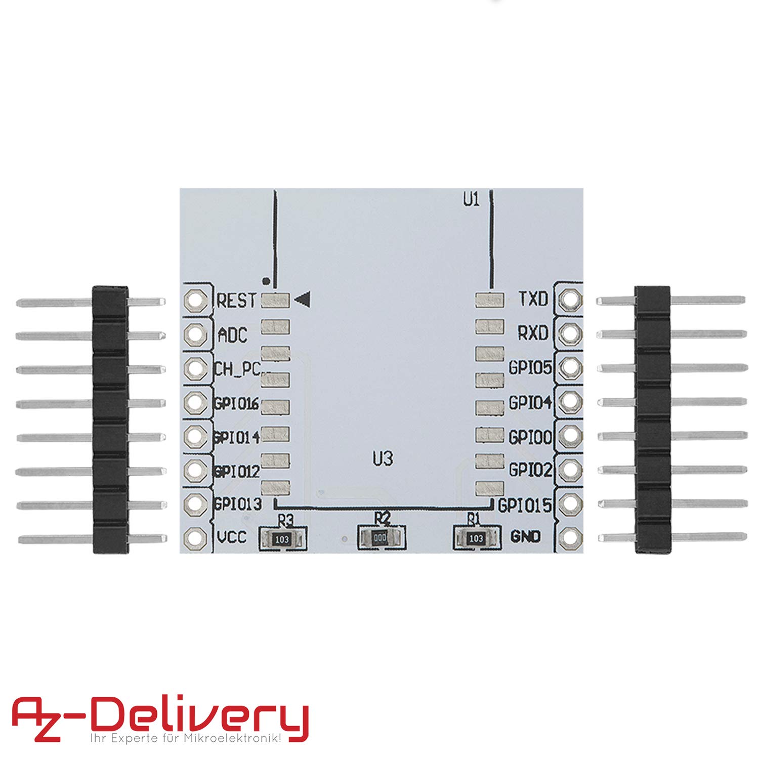 AZDelivery Adapter Plate for ESP8266 WLAN WiFi Module compatible with ...