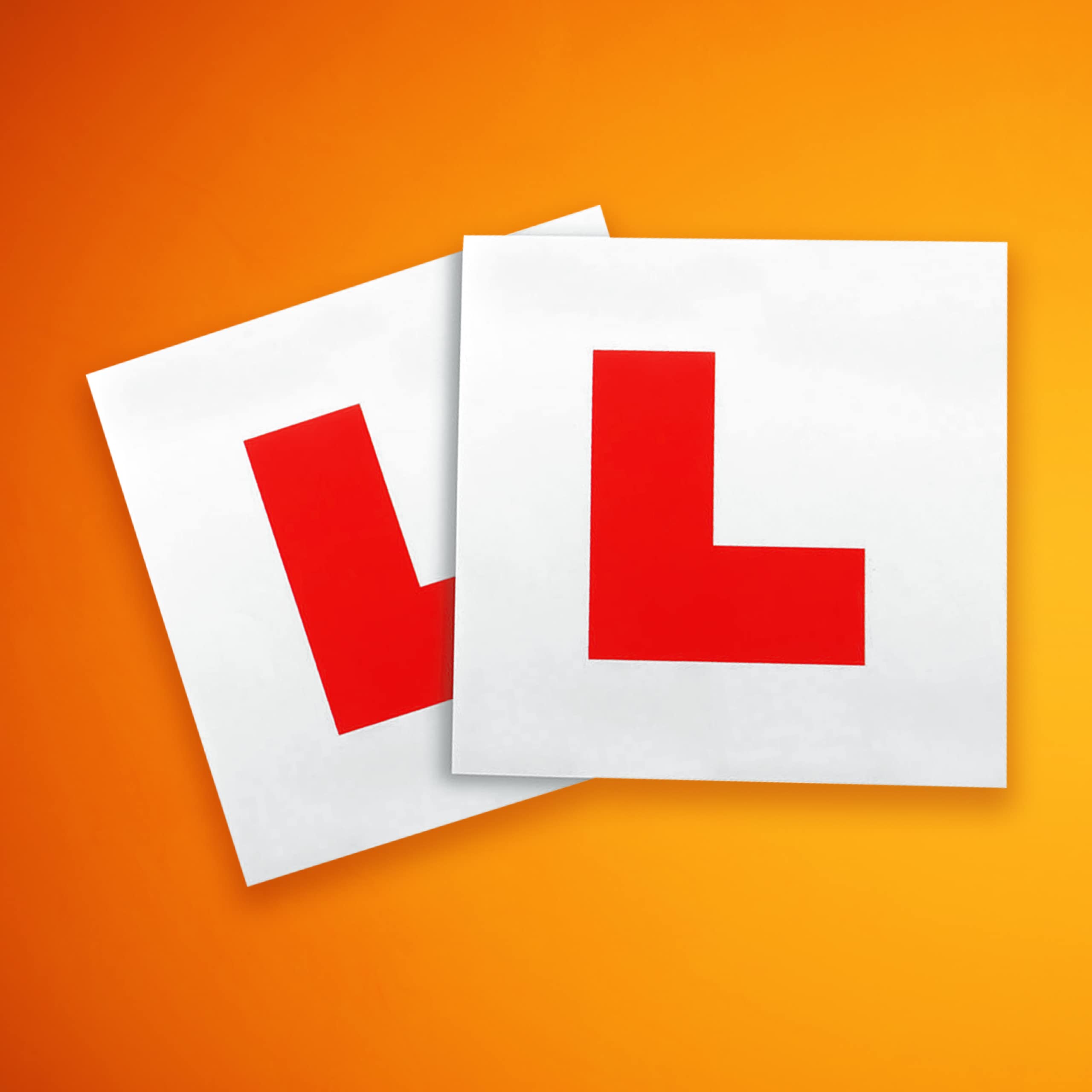 Marmalade Insurance - Extra Thick 2-Pack of Car L Plates, Strong Magnet, Fully UK Road Legal - Made in The UK