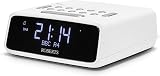Roberts ORTUSDAB FM DAB DAB+ Digital Clock Radio with Large LCD VA White view 2