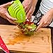 Salad Cutter Bowl Slicer w/Cutting Board| FASTEST FAMILY SIZE Vegetable, Fruit, Onion Chopper | Lifetime Guaranteed