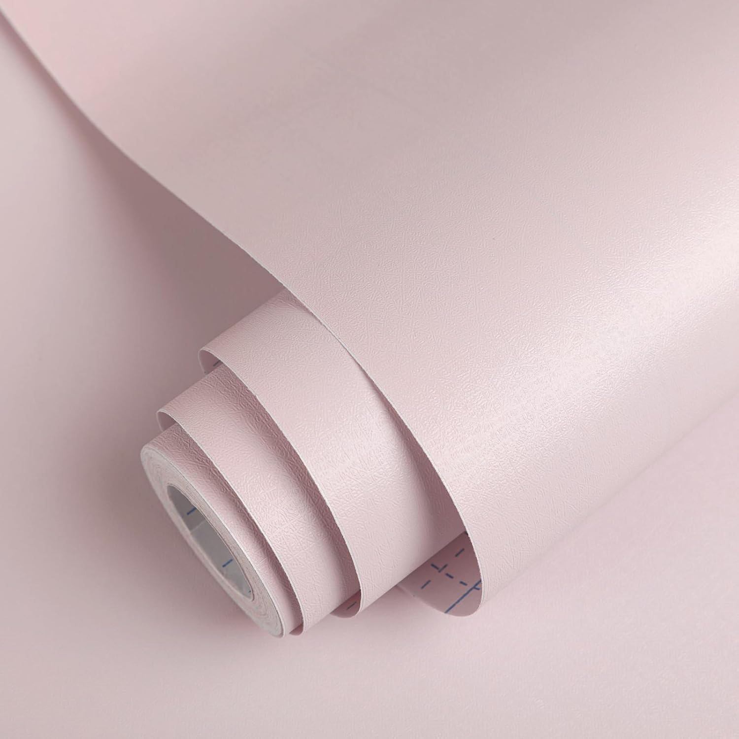 Photo 1 of Abyssaly Pink Wallpaper Light Pink Contact Paper Solid Color Peel and Stick Wallpaper Self Adhesive Removable Wall Paper for Furniture Wall Covering Girls Bedroom Decor 15.7 in ×118 in