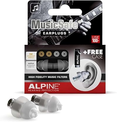 Alpine MusicSafe Ear Plugs Hearing Protection for Musicians 2 Filter Sets