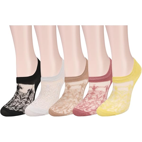 Women Summer Low Cut Non-Slip Liner Socks Casual No Show Invisible Socks