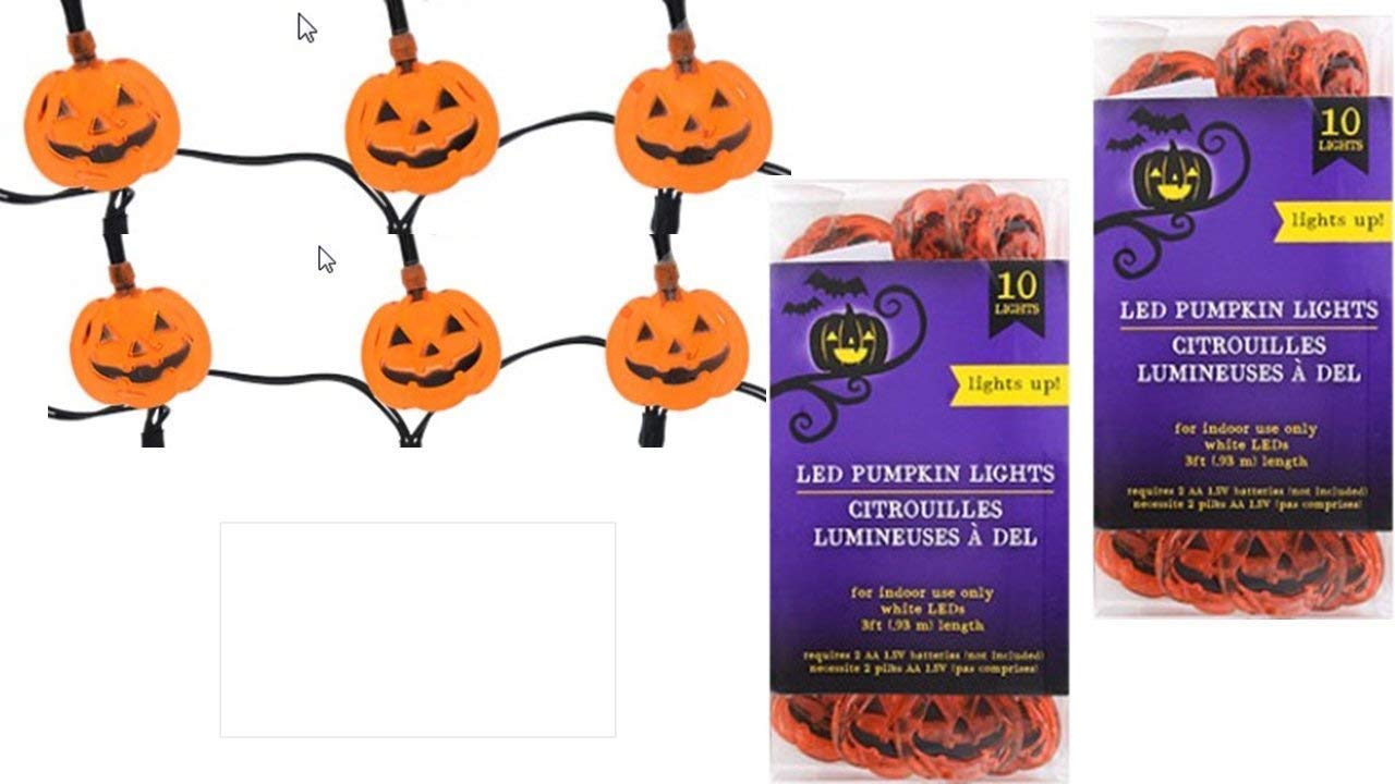 Home Decoration EFGTEK Halloween 20LED Pumpkin String Lights 3D Halloween Orange Pumpkin Lights Decor for Outdoor Garden Party Yard Patio Xmas Tree