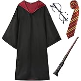 QAQ-COSPLAY Wizard Costume for Teens & Adults - Wizard Robe with Accessories Set for Halloween Cosplay, Themed Parties