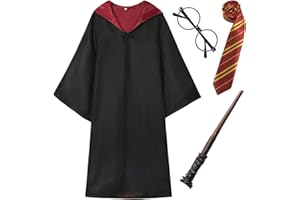 QAQ-COSPLAY Wizard Costume for Teens & Adults - Wizard Robe with Accessories Set for Halloween Cosplay, Themed Parties