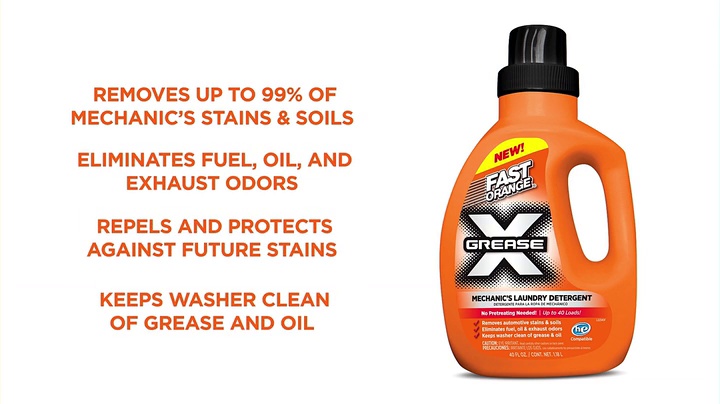 Fast Orange 22340 Fast Orange Grease X Mechanic's Laundry Detergent Liquid, 40 photo 11