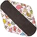 Wegreeco Reusable Menstrual Pads - Soft Cloth Sanitary Pads & Liners - 6 Pack with 1 Mini Wet Bag (Large, Lovely Bird)
