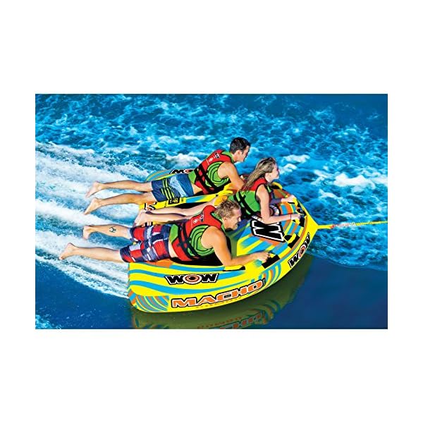 WOW-Sports-WOW-World-of-Watersports-Macho-16-1030-1-to-3-Person-Towable-Tube-Multiple-Riding-Positions