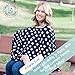 Breastfeeding Nursing Cover Scarf - Rayon/Spandex Jersey Knit Super Soft Stretchy Breathable Lightweight Nursing Poncho, Carseat Canopy & Baby Car Seat Cover. FREE Matching Pouch By Chuckle & Cuddle